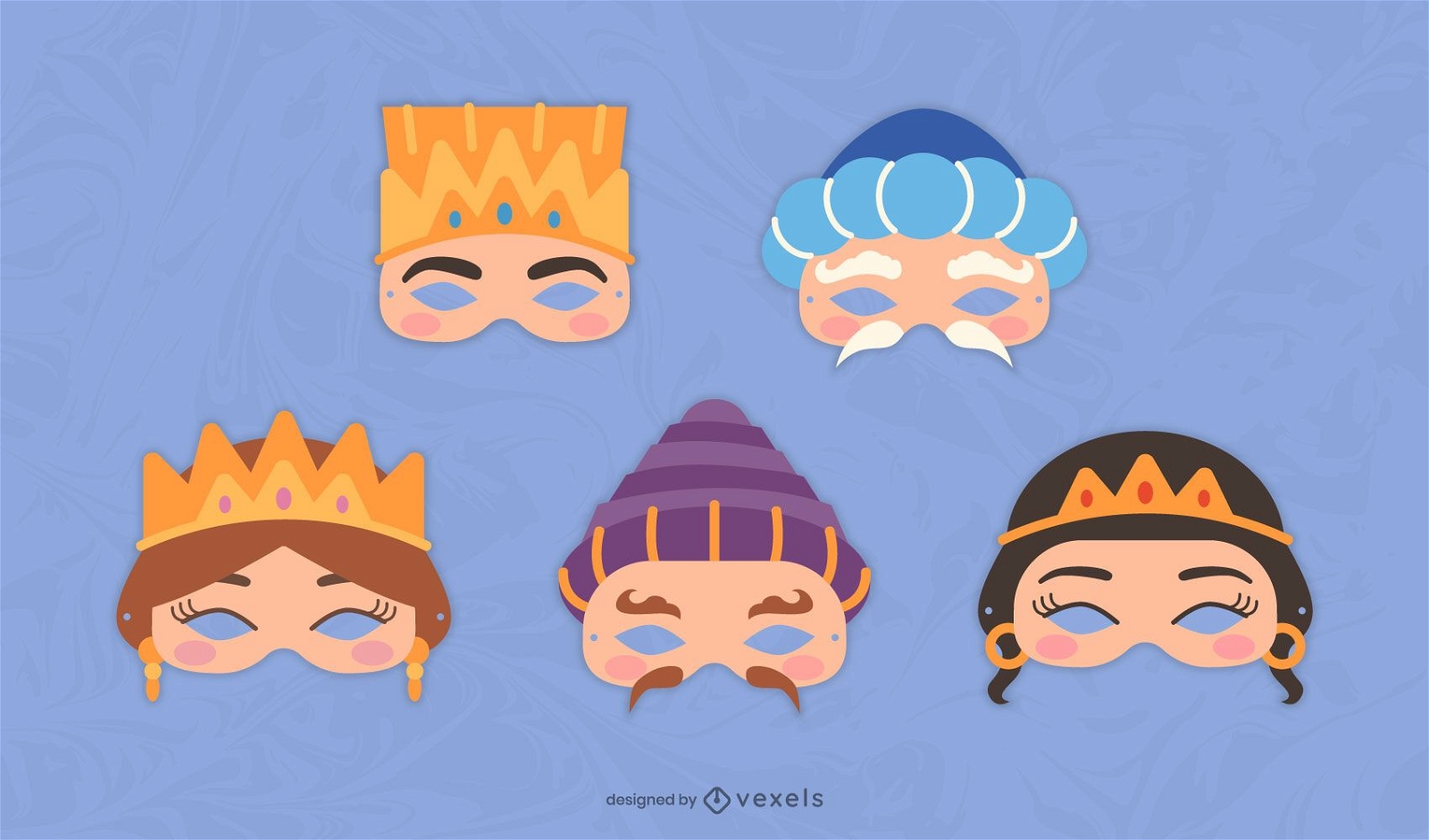 Conjunto de máscara de caracteres de Purim