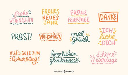 German celebration quotes set German celebration quotes set