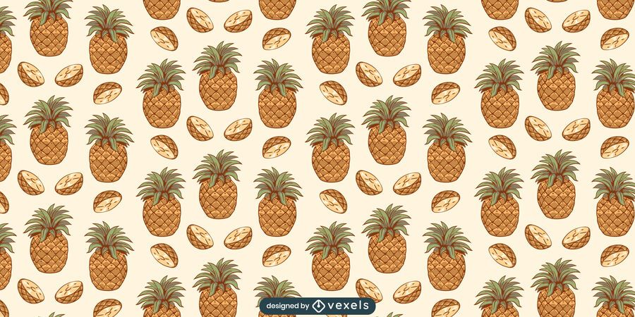 Pineapple slices pattern design Pineapple slices pattern design