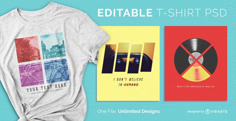Divided scalable t-shirt psd Divided scalable t-shirt psd