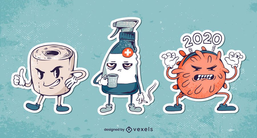 Anti 2020 character sticker set Anti 2020 character sticker set