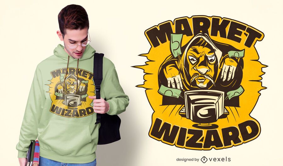 Market wizard t-shirt design Market wizard t-shirt design