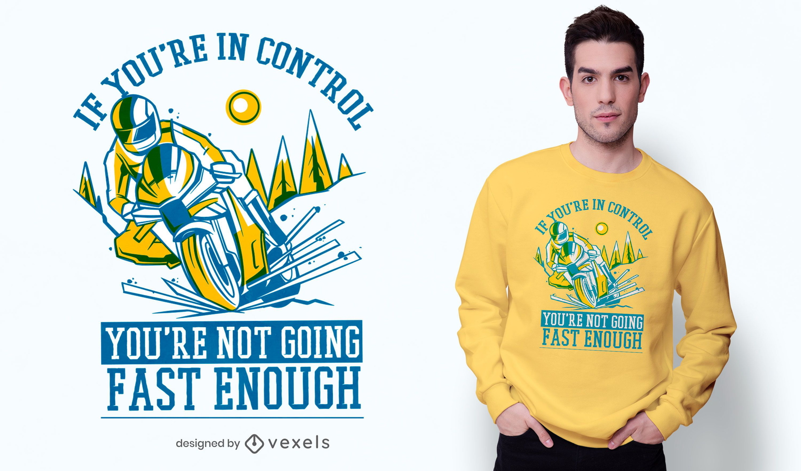 Not fast enough t-shirt design