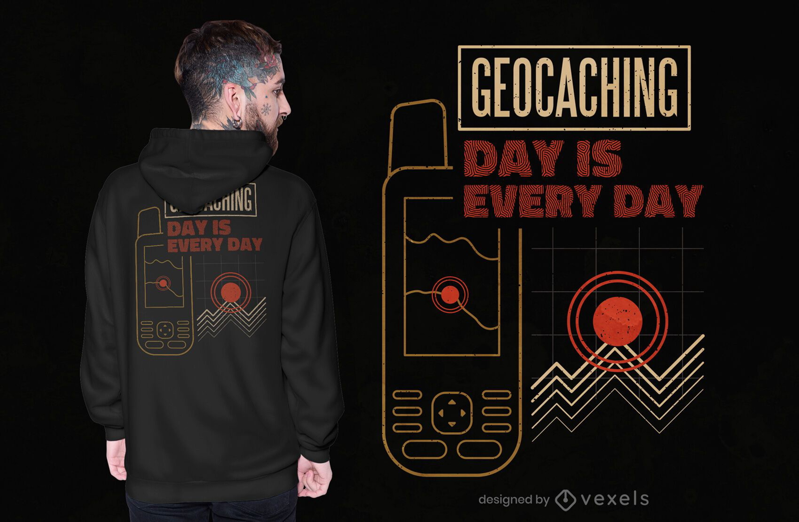 Geocaching day t-shirt design