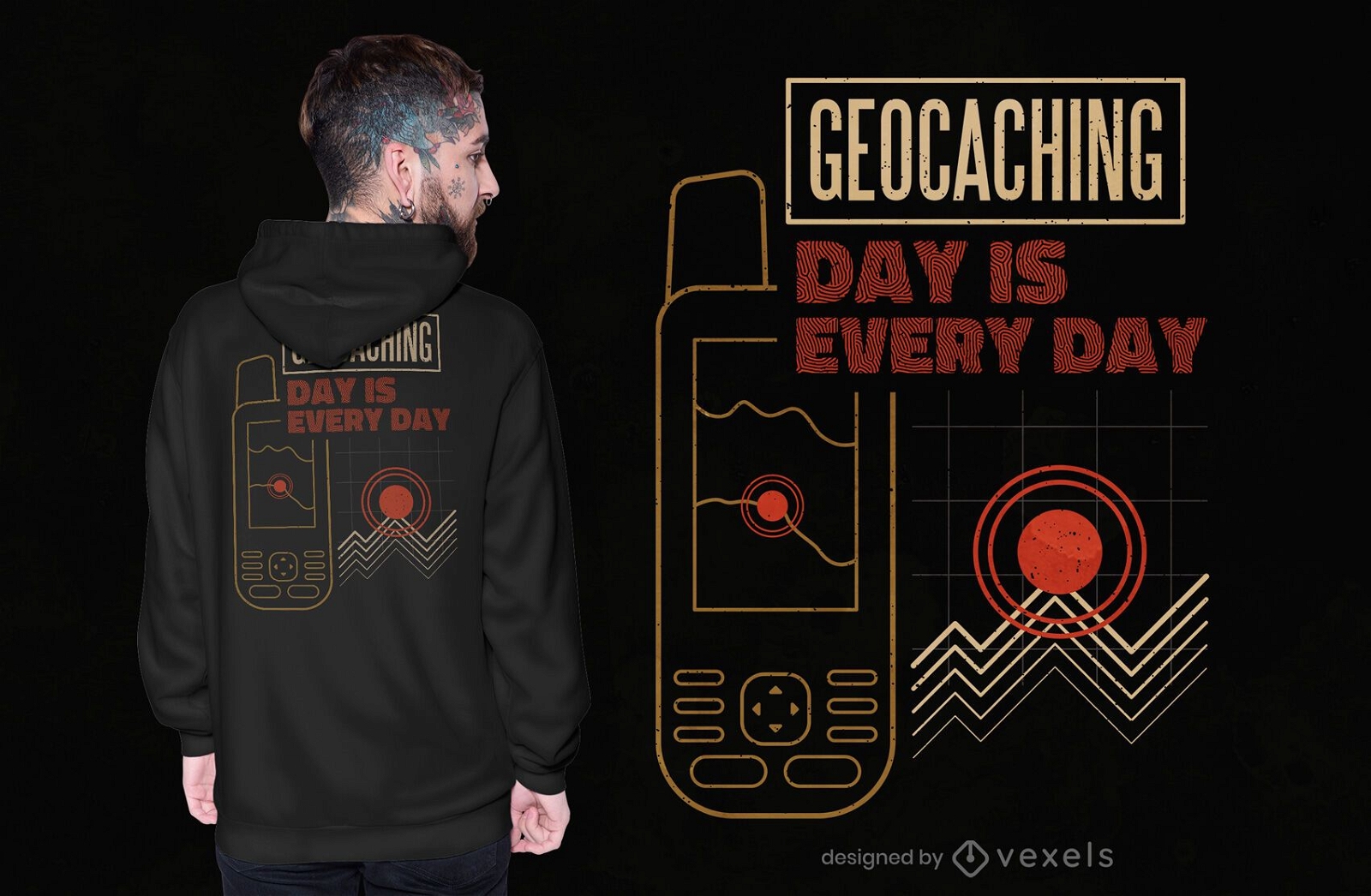 Geocaching Tag T-Shirt Design