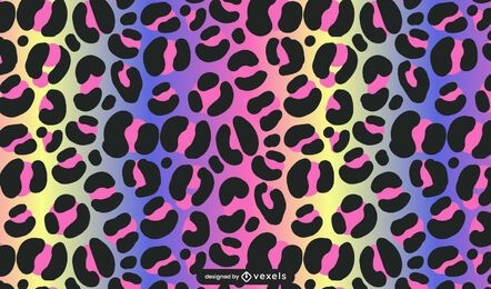 Neon leopard pattern design