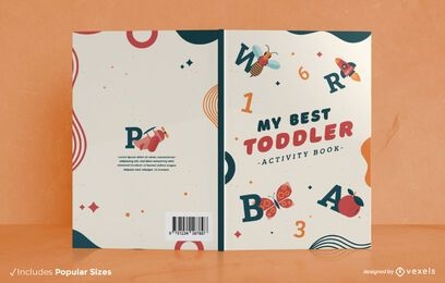 Children activity book cover design