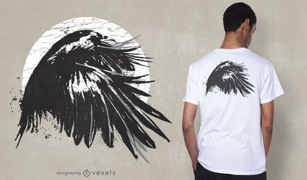 Ink raven t-shirt design Ink raven t-shirt design