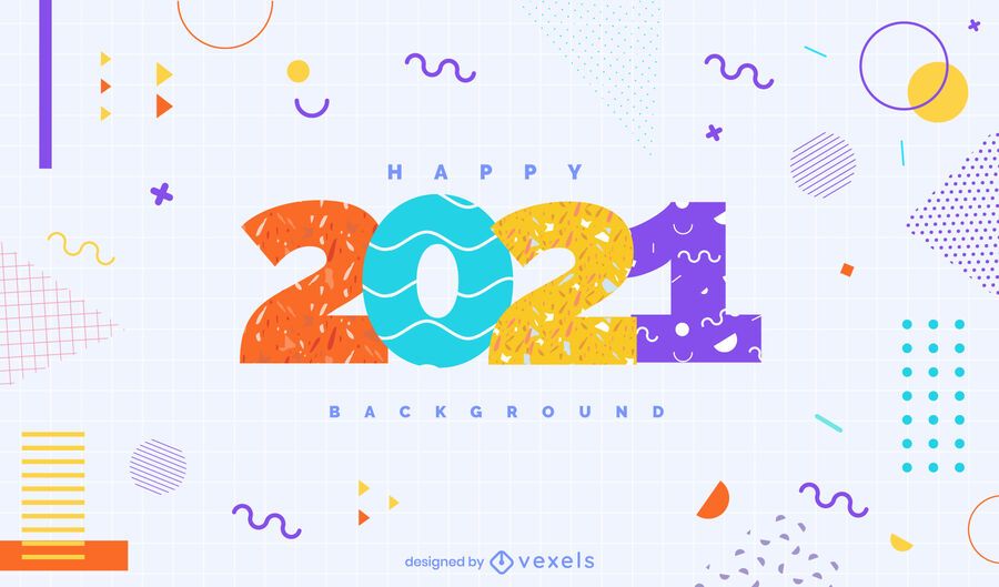 Diseño de fondo feliz 2021 Diseño de fondo feliz 2021