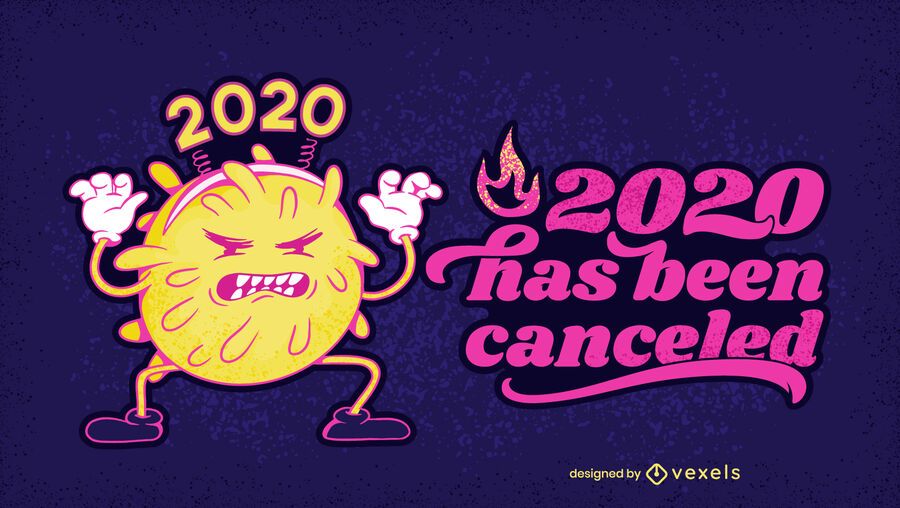 2020 canceled illustration design 2020 canceled illustration design