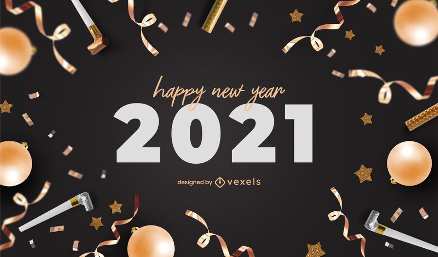 Diseño de fondo de fiesta de año nuevo 2021 Diseño de fondo de fiesta de año nuevo 2021