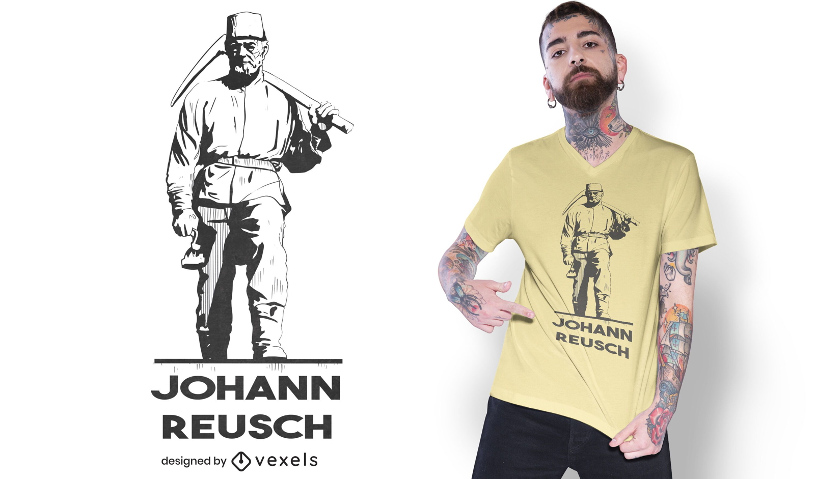 Diseño de camiseta de Johann Friedrich Reusch