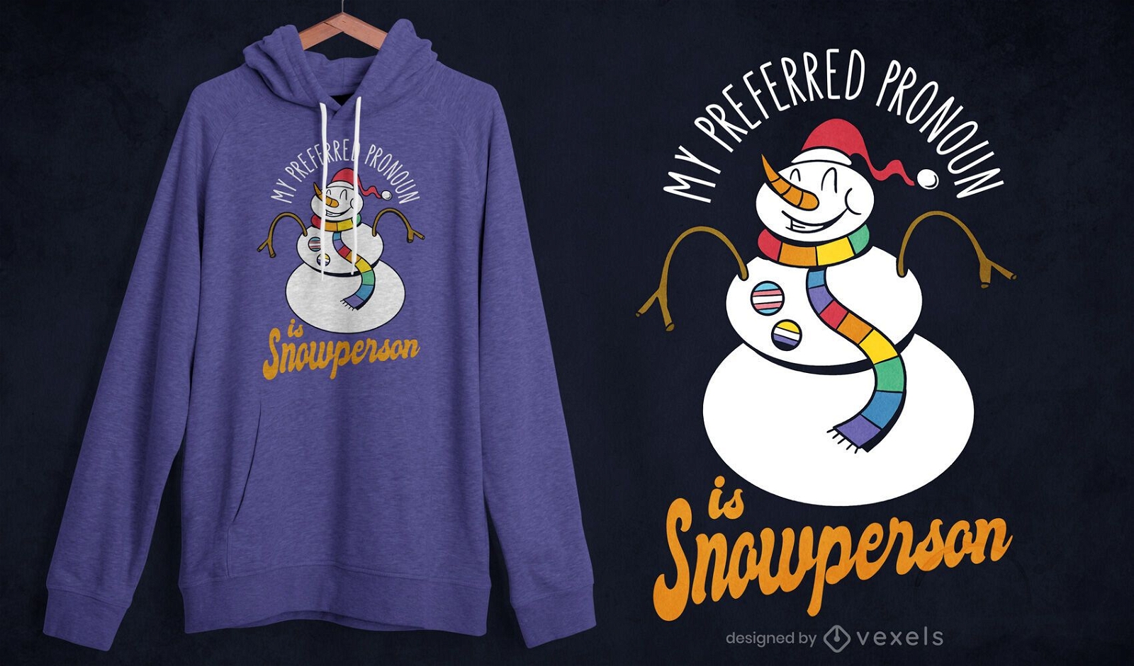 Snowperson t-shirt design