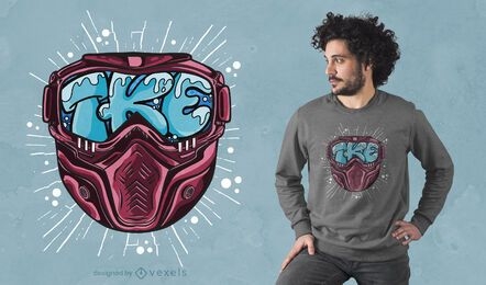 Ski mask letters t-shirt design