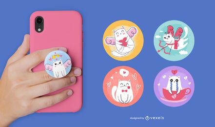Cute cats popsocket set