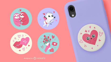 Valentine's day popsocket set