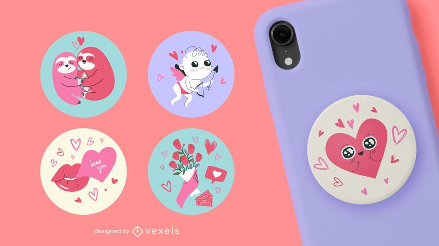Conjunto popsocket dia dos namorados Conjunto popsocket dia dos namorados