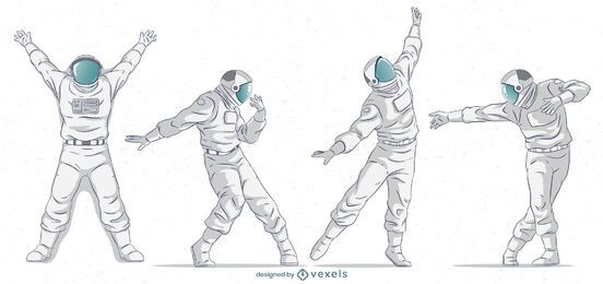 Astronauta plantea conjunto de caracteres