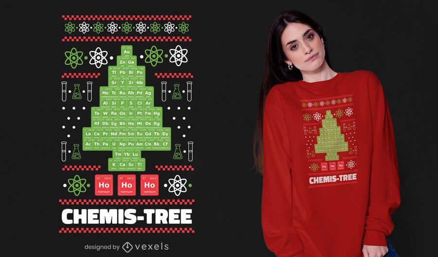 Chemis tree t-shirt design Chemis tree t-shirt design
