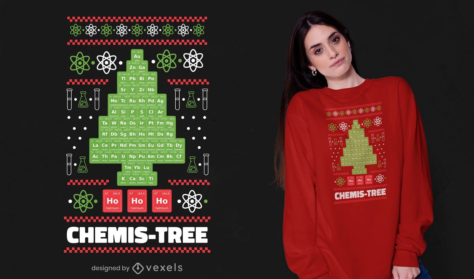 Chemis tree t-shirt design
