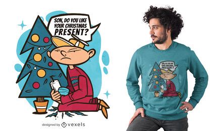 Design engraçado de camiseta para presente de natal Design engraçado de camiseta para presente de natal
