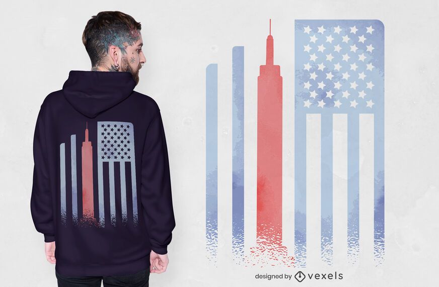 Diseño de camiseta de la bandera del estado del imperio Diseño de camiseta de la bandera del estado del imperio