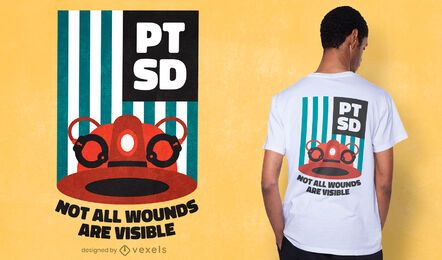 PTSD awareness t-shirt design PTSD awareness t-shirt design