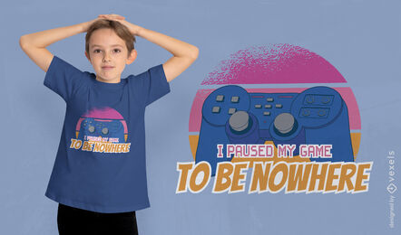 Pausou o design da minha camiseta do jogo