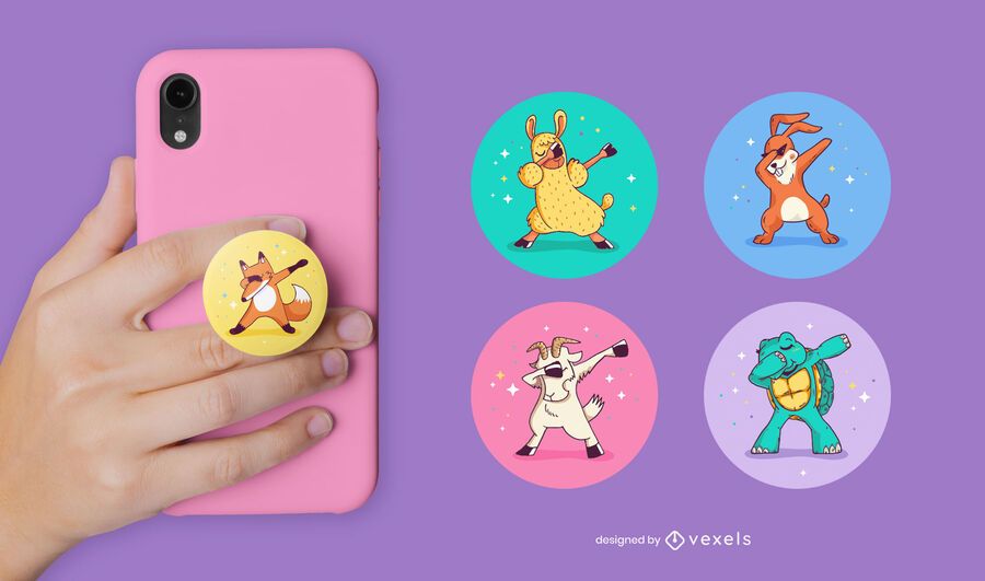 Dabbing animals popsocket set Dabbing animals popsocket set