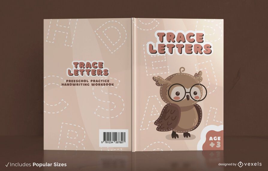 Diseño de portada de libro de práctica de escritura a mano Diseño de portada de libro de práctica de escritura a mano