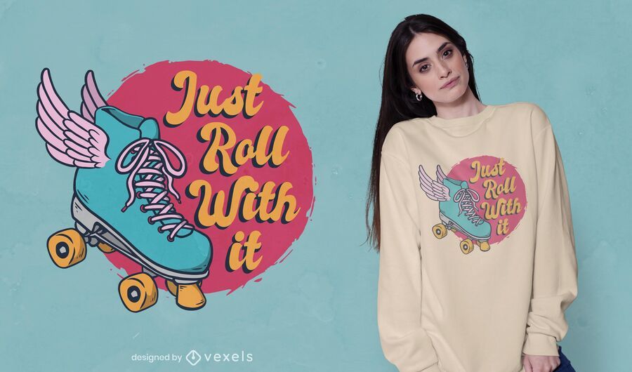 Rollen Sie einfach T-Shirt Design Rollen Sie einfach T-Shirt Design