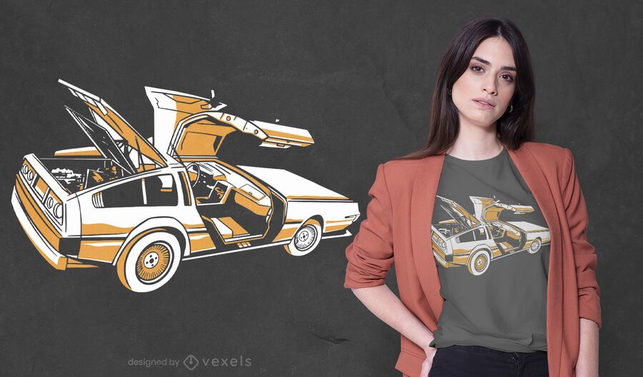 Diseño de camiseta de coche deportivo. Diseño de camiseta de coche deportivo.