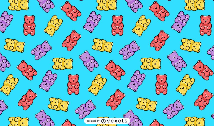 Gummy bears pattern design Gummy bears pattern design