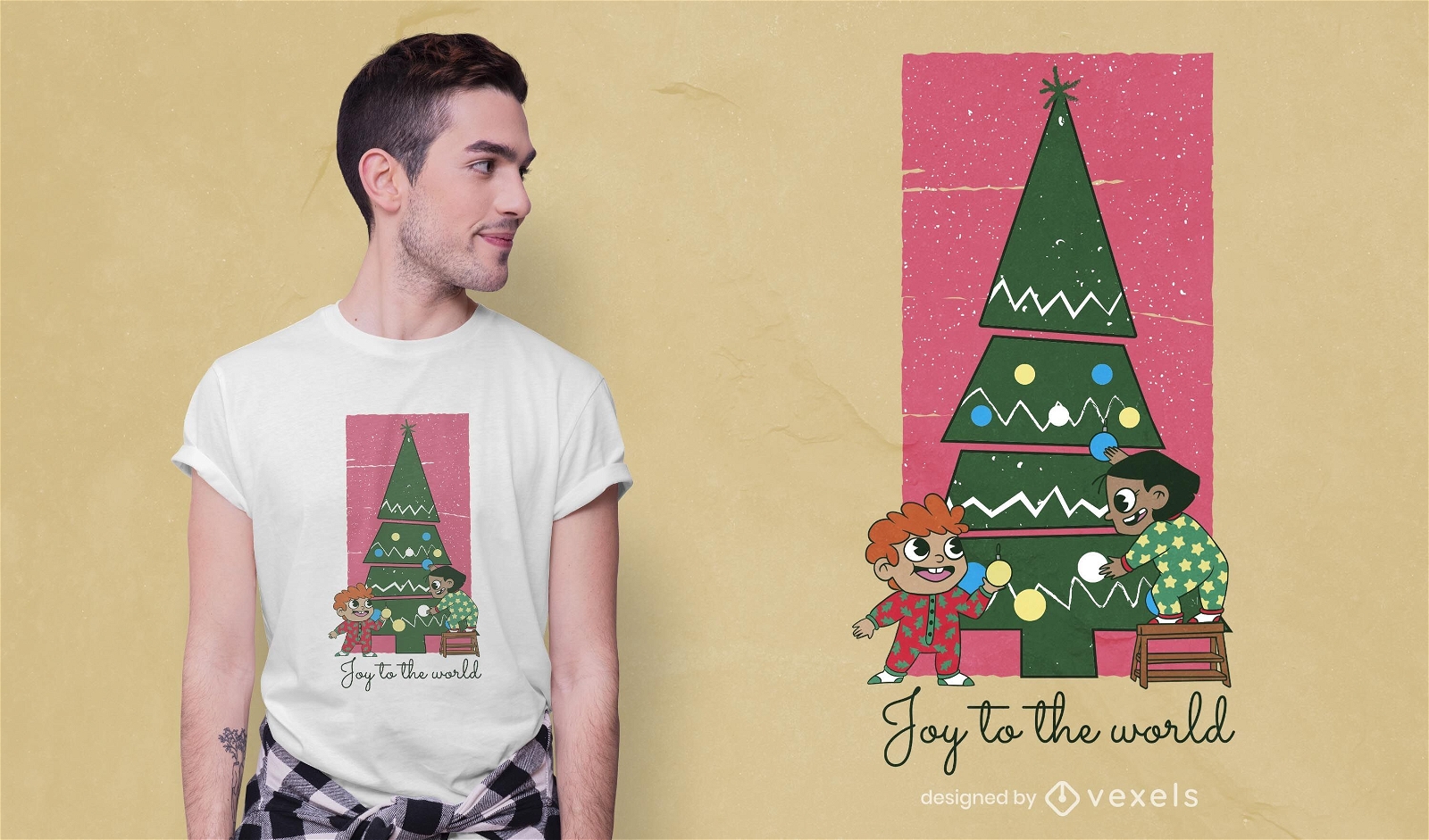 Weihnachtskinder-T-Shirt Design
