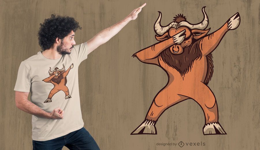 Diseño de camiseta dabbing ox Diseño de camiseta dabbing ox