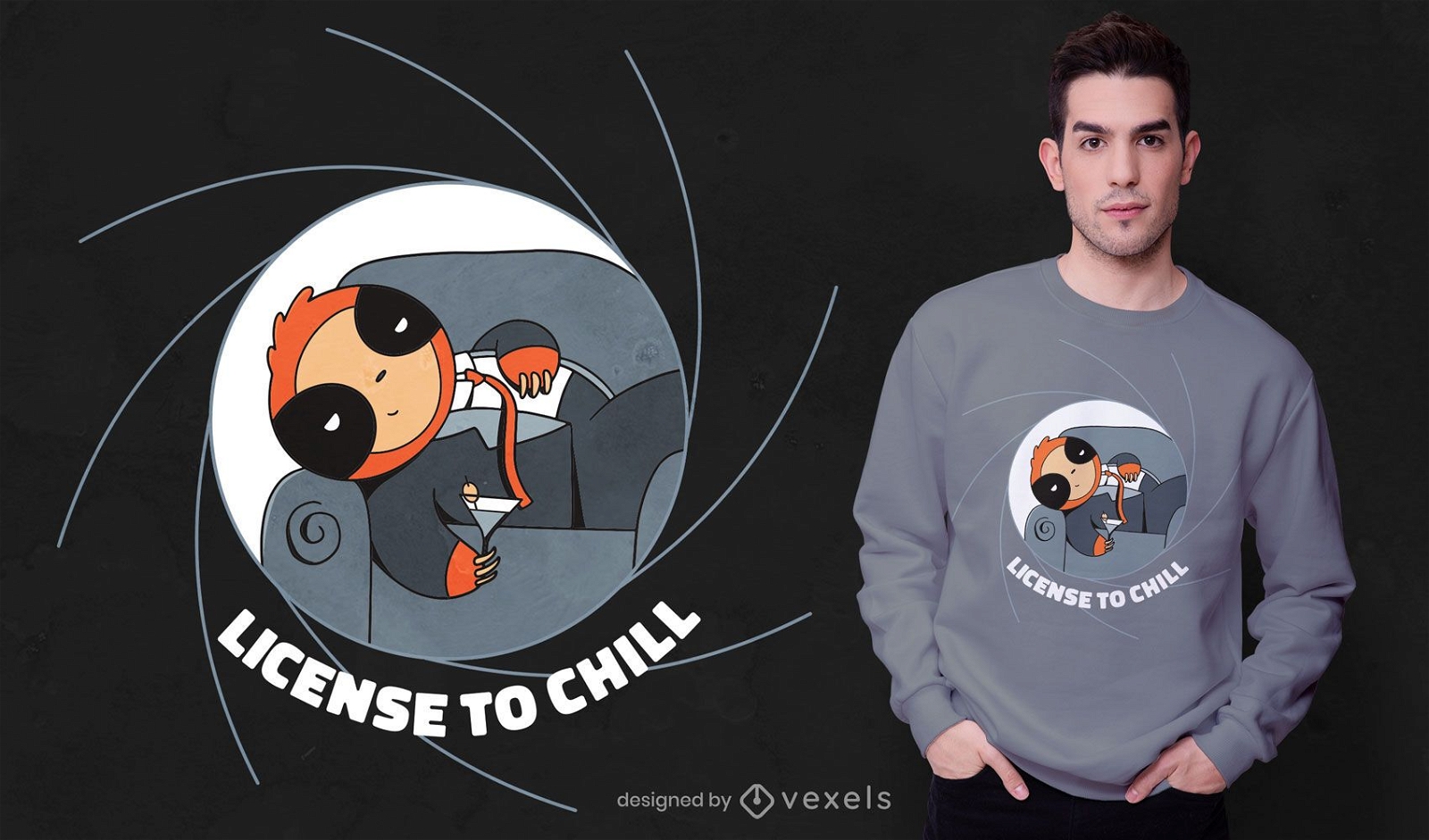 Diseño de camiseta Chill Sloth