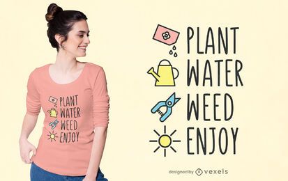 Gardening steps t-shirt design Gardening steps t-shirt design