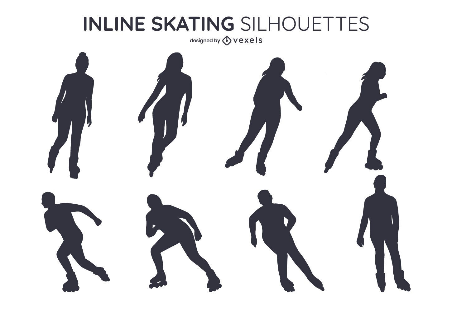 Inline skating silhouette set design