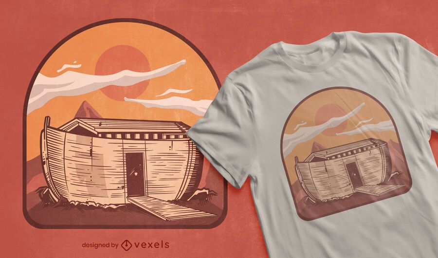 Diseño de camiseta arca de noé Diseño de camiseta arca de noé