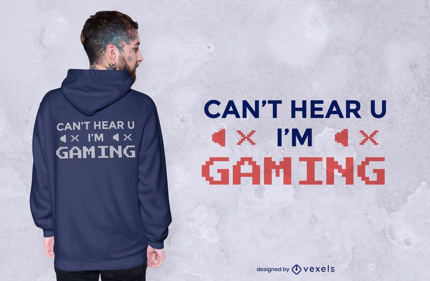 Can't hear you t-shirt design Can't hear you t-shirt design