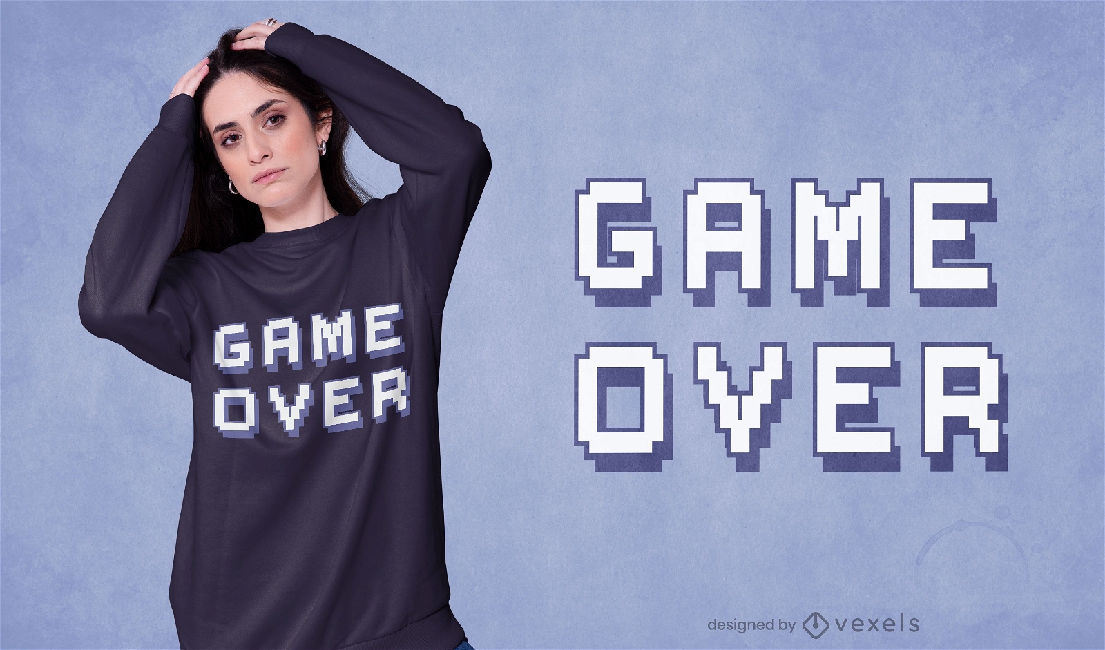 Game over quote t-shirt design