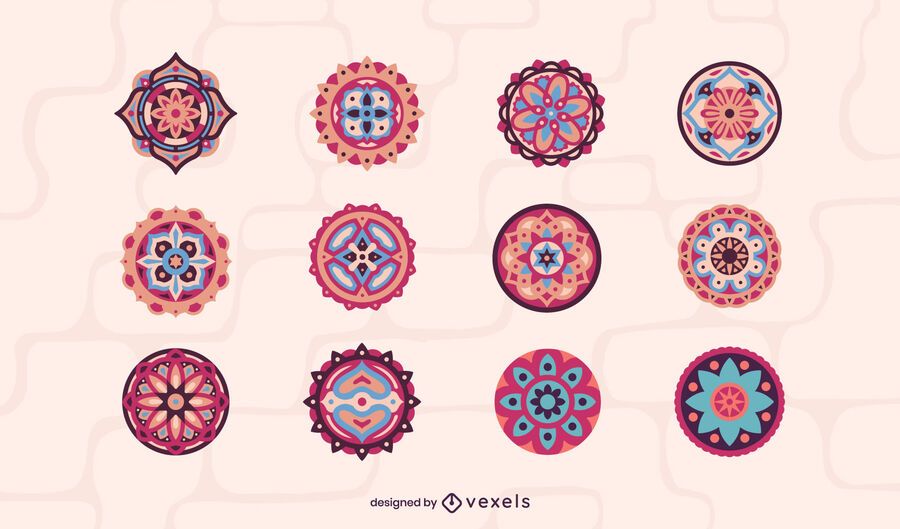 Colorful mandala collection Colorful mandala collection