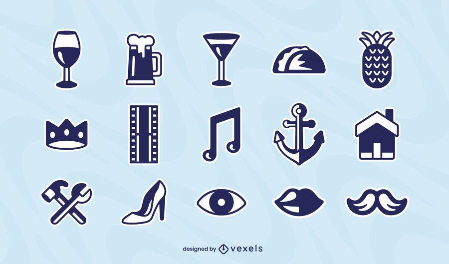 Misc elements icon set Misc elements icon set