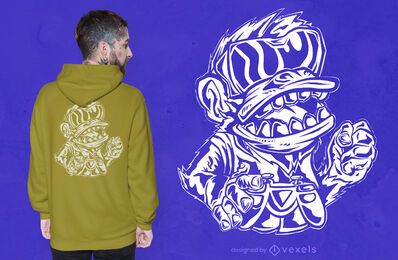 Diseño de camiseta gamer monkey Diseño de camiseta gamer monkey