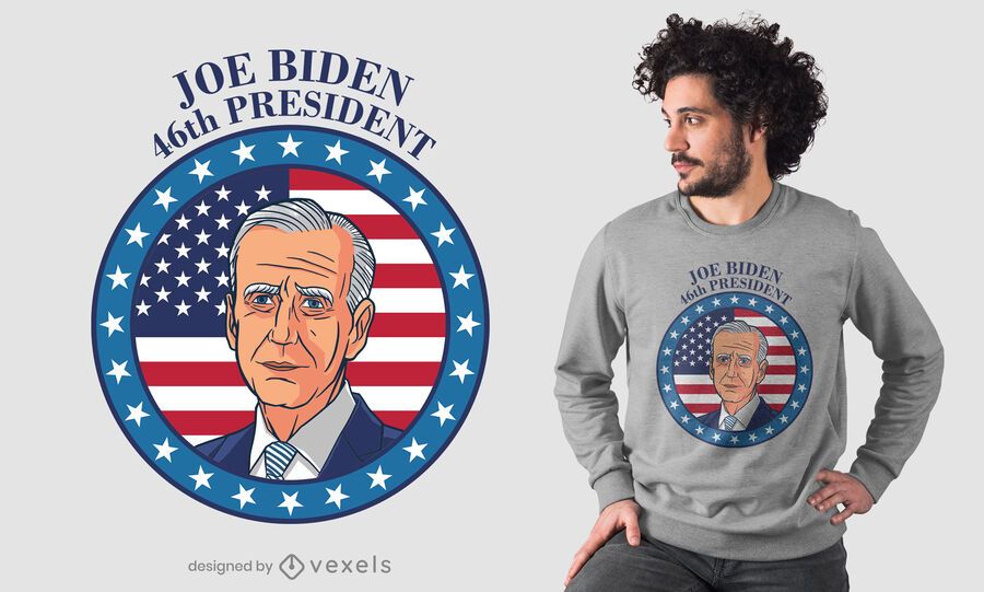 Design da camiseta do presidente biden Design da camiseta do presidente biden
