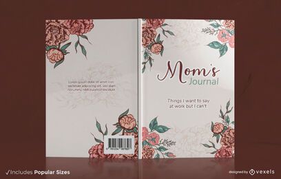 Diseño de portada de libro de diario de mamá Diseño de portada de libro de diario de mamá
