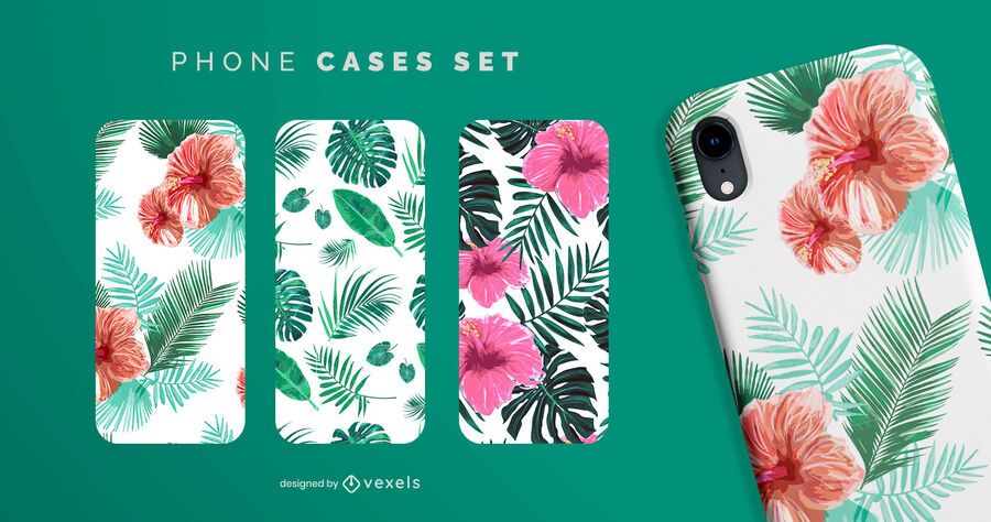 Tropical phone case set Tropical phone case set