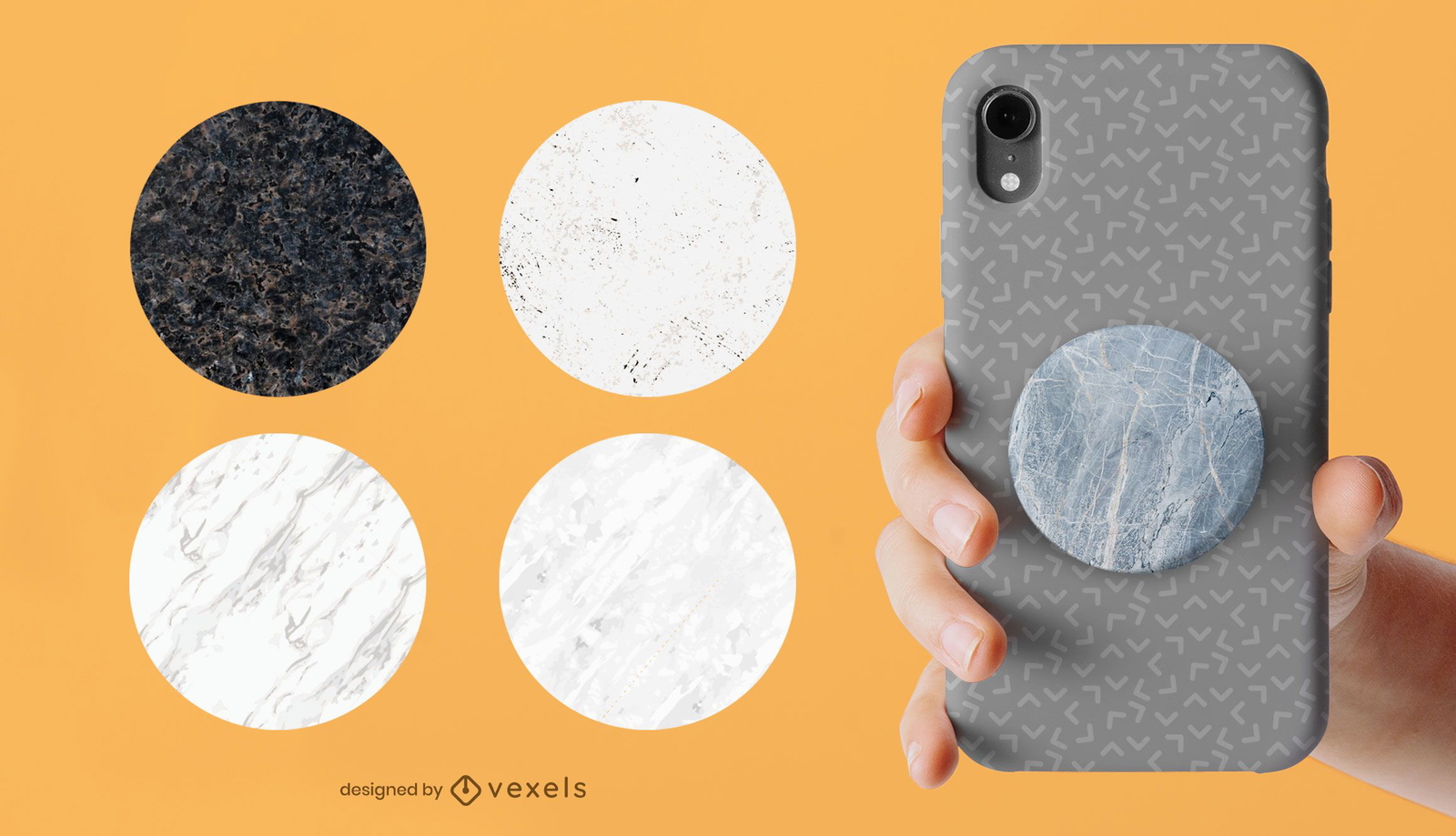 Marble textures popsocket set