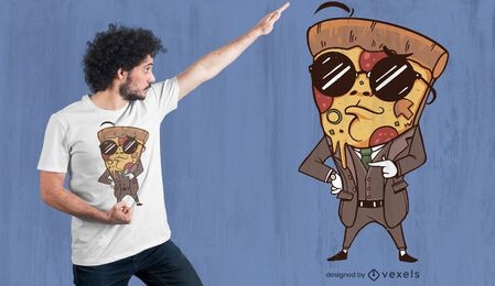 Diseño de camiseta de pizza a medida