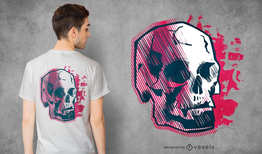 Abstract skull t-shirt design Abstract skull t-shirt design